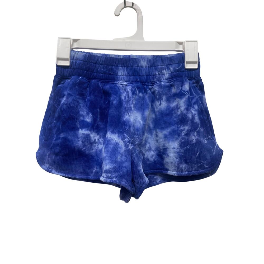 SPIRITUAL GANGSTER Zen Mid-Rise Short in Blue Tie-Dye size XS